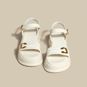 Chaussures d'été sandales talons légers pour femmes sandale compensée avec plate-forme Sandalias Mujer compensées femme 5658 Platm ias s