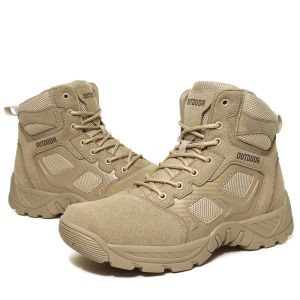 Chaussures Summer Tactical Boots Men 2023 Boots militaires Man Portez des bottes de la cheville de grande taille résistantes Men avec une fermeture à glissière