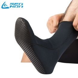 Zapatos Taobo 3 mm Pro Diving Calcetos Tamaño 47 Natación de hombres Tubo largo y largo Neopreno Botas de playa Boots Wetsuit Zapatos Calentamiento de snorkel