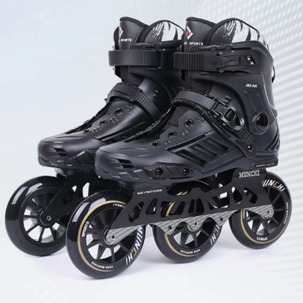 Chaussures trois roues vitesse chaussures chaussures adultes professionnels roller patins à roulettes adultes patinage rouleau pour enfants chaussures pour hommes femmes