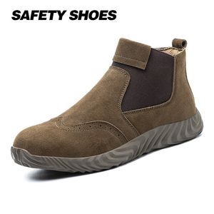 Chaussures Toe Hommes en acier Travail sécurité anti-smashing usure de toit