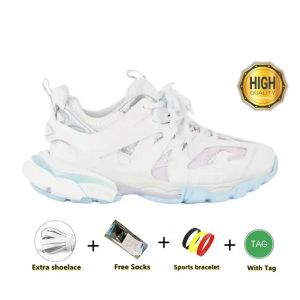 Chaussures Track 3 3.0 Tracks Tracks Chaussures masculines Trainers Triple White Blanc Black Leather Trainer Platform imprimé Sneakers Taille 36-45