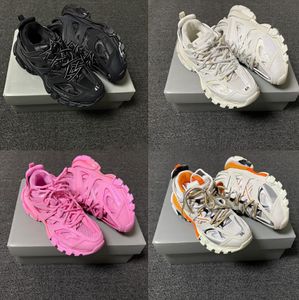 Schoenen tracken 3 luxe merkontwerper Men Women Dames 3.0 Triple White Black Sneakers Tess.S. Gomma lederen trainer nylon gedrukt platform 35-45