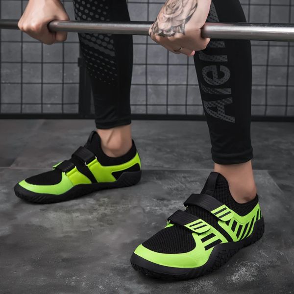 Zapatos unisex gimnasio liviano deportes dura tira de entrenamiento zapatos para el gancho de la bucle del gancho del gancho zapatos de levantamiento de pesas zapatos de lucha libre 3547#