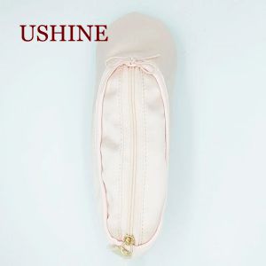 Zapatos Ushine Ballerina Satin Ballet Pointee zapato Case de lápiz llave para amantes de la danza