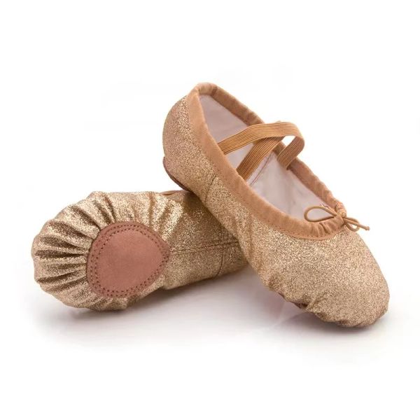 chaussures ushine paillettes de ballet de danse chaussures yoga gym gymnaffes plates plonaires rose bleu rose rouge couleurs de ballet chaussures de danse pour filles enfants femmes