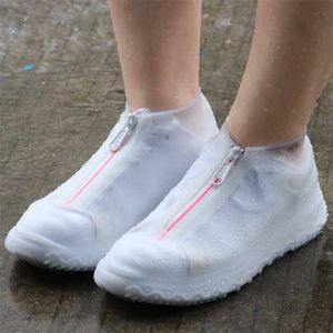 Zapatos cubierta impermeable cubiertas de lluvia zapatos hombres / mujeres niños zapatos impermeables cubre tamaño grande 24-47