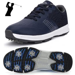 Chaussures Chaussures de golf imperméables pour hommes sans pointes d'extérieur de golf de golf sneakers de formation classique Mens Golf Trainers Big Taille 13 14