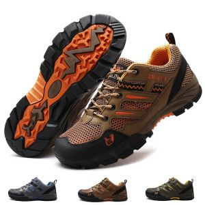 Schoenen waterdichte wandelschoenen mannen zomer buiten wandelen laarzen trekking schoenen ademend comfortabel wandeljacht tactische sneakers