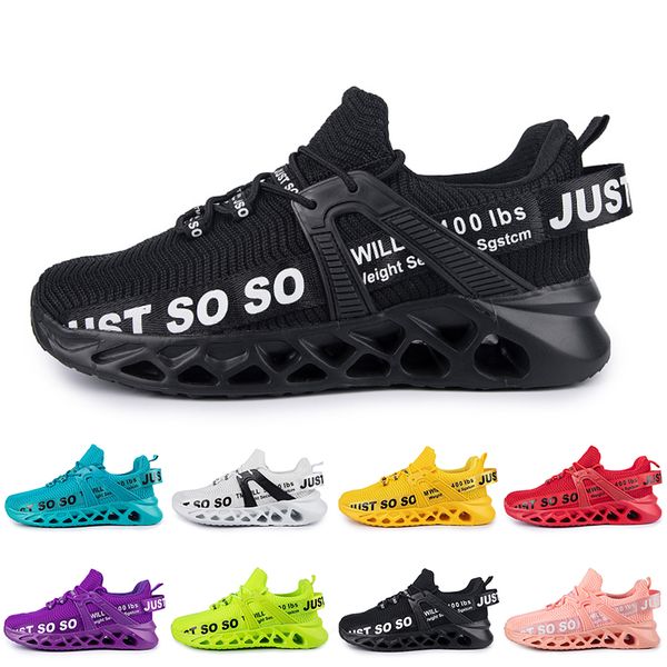 Chaussures En Gros Hommes Femmes Baskets De Course Triple Noirs Blanc Rouge Jaunes Violets Vert Bleu Orange Rose Clair Respirant Sports De Plein Air Baskets 48999 38156