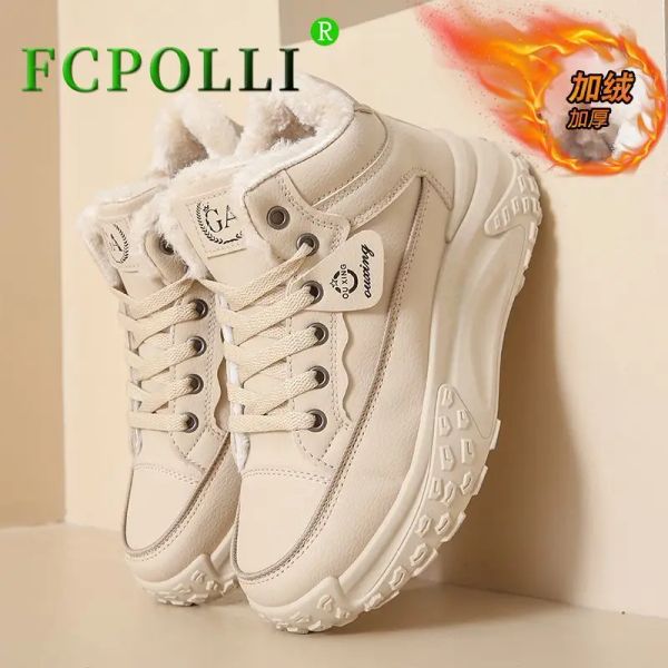 Chaussures hiver chaudes dames Chaussures de golf Chaussures de sport blanc noir pour femmes plus Velvet Golf Sneakers Femme High Top Golf Training Femme