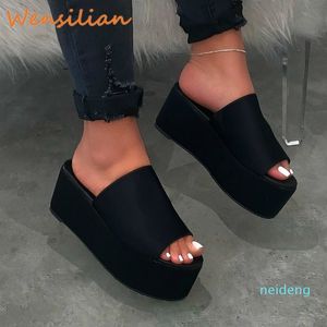 Chaussures femme sandales été plate-forme dames sandales pour femmes 2020 femme étanche cale mode sandales Sandalias Mujer 2021