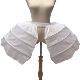 Schoenen vrouwen middeleeuwse Victoriaanse kooi -jurk korte bilaterale petticoat kleding barokke krinoline hoepels unskirt cosplay accessoires