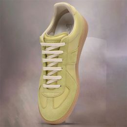 Schoenen dames nieuwe echte lederen één stap herenschoenen puur origineel houdt van dikke zool schoenen Dexun heren trendy platte mm6 bodem casual sportschoenen c1