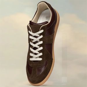 Schoenen dames nieuwe echte lederen één stap herenschoenen puur origineel houdt van dikke zool schoenen Dexun heren trendy platte mm6 bodem casual sportschoenen m1