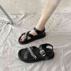 Chaussures Femmes Pantoufles Soled Sandals Flat Summer 2022 New Summer Sandales Femmes Sandalias