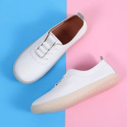 Schoenen dames wandelschoenen loafers wiggen slipon shake schoenen dikke bodem comfortabele verpleegster werkschoenen wit