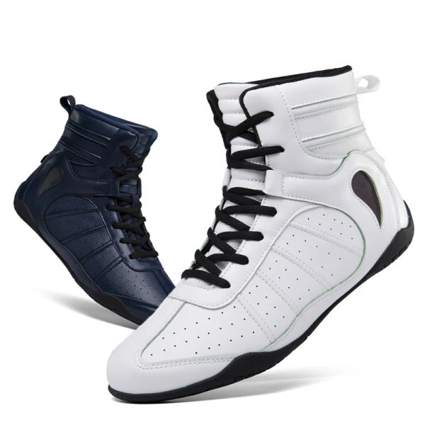 Chaussures Chaussures de lutte Qualité Chaussures de lutte pour hommes Competition professionnelle Chaussures de combat Chaussures de boxe à lacets