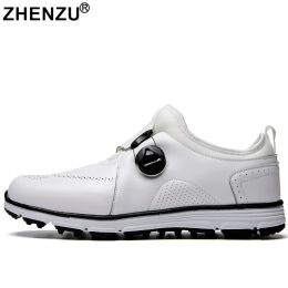 Chaussures zhenzu Chaussures de golf professionnelles Men de grande taille 4045 Sneakers sportifs confortables