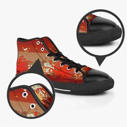 shoesMen Designer Custom casual Sneakers Shoes Canvas Women Fashion Black Orange Mid Cut Transpirable Walking Jogging Color1940105