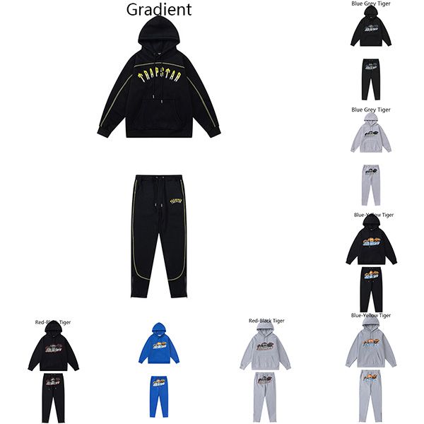 Shooters Trapstar survêtement Tiger Head Towel Broderie sweat à capuche et pantalon Sweats à capuche designer trapstars survêtements