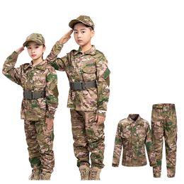 Schieten Shirt Broek Set Battle Jurk Tactische BDU Combat Kinderkleding Camouflage Volwassen Kid Kind Uniform NO05-034
