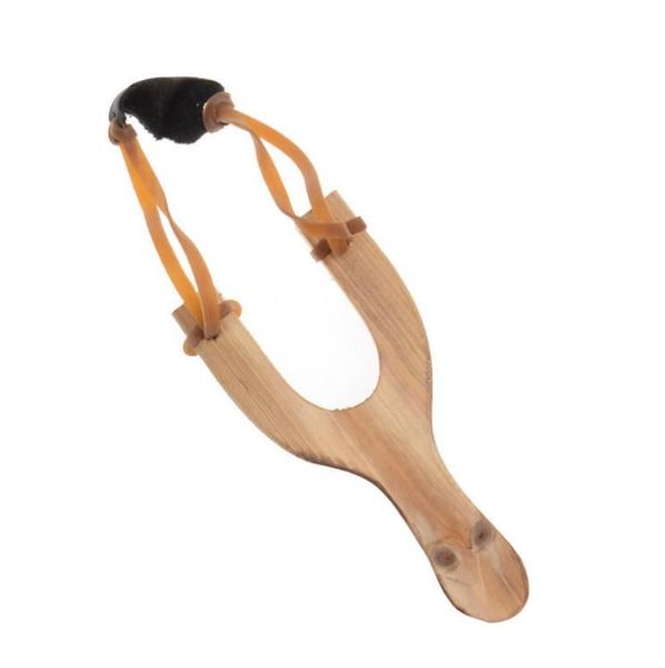 Outils de tir Corde en caoutchouc Slingshot en bois Slingshot Tirs traditionnels Chasse Enfants Enfants Catapult Jouets Extérieurs Accessoires en bois YG932 Brkqm