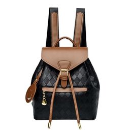 Winkel Factory Groothandel Backpack Womens Bag 2024 Nieuwe modieuze en stijlvolle stijl veelzijdige casual Koreaanse versie Textuur Grote capaciteit handheld boek