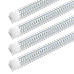 Shopled 4ft Led Shop Tube Light voor Garage 36W 4680LM 6000K Cool White V Vorm geen ballast T8 geïntegreerd armatuur voor plafond onder kast kelder koeler verlichting