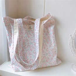 Épaule de sac à provisions pour l'épicerie grand Floral femelle réutilisable pliable Shopper fourre-tout livre sac à main dames fille 230331