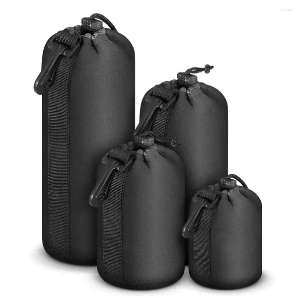 Bolsas de compras 2023 Materiales de buceo de moda Cubierta de lente negra Bolsa para cámara Compre uno y obtenga tres gratis