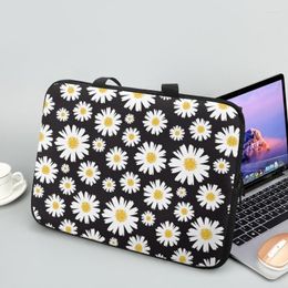 Boodschappentassen 2023 Sun Flowers Print Laptop Bag voor HP Dell Asus Apple Huawei Universal Travel Handtas 10.12.13.15.17 inch Computer Case