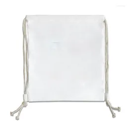 Sacs à provisions 3pcs sublimation bricolage blanc blanc 10 oz en toile de dessin sac à dos