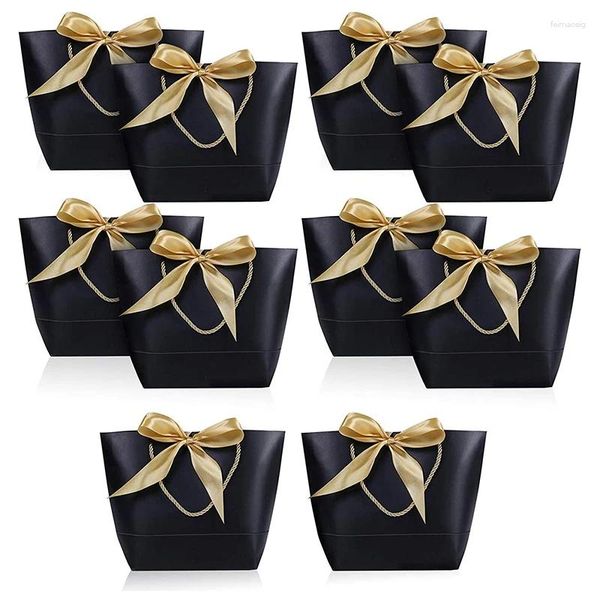 Bolsas de compras ASDS-10 PCS Bolsa de regalo con Many Paper Favor Party Present Snack Bow Ribbon