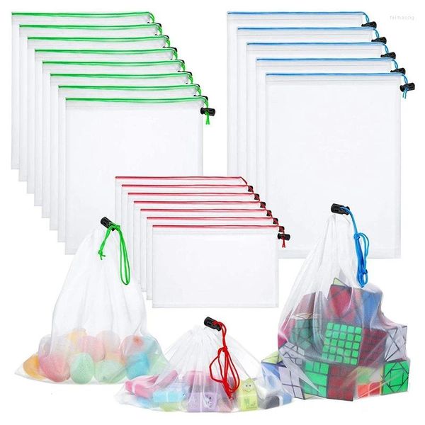 Sacs à provisions ASDS TOY Organisation de stockage Organisateur de sacs de mesh