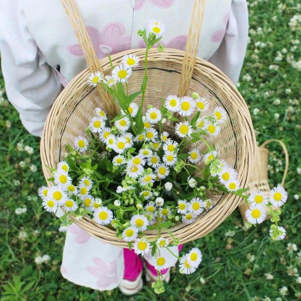 Bolsas de compras Cesta de bambú Guizhou Tejido a mano Niños Pequeños accesorios de escenario Productos de doble hombro