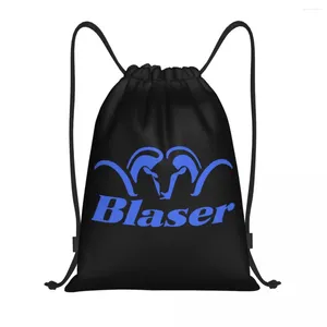 Sacs à provisions Blue Blaser Gunarm Gun TrawString Men Femmes Poldable Sports Gym Sackpack Rangement Backpacks