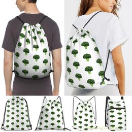 Einkaufstaschen Broccoli(2) Männer Zweck Kordelzug Rucksack Frauen Outdoor Reise Rucksäcke Gym Training Schwimmen Fitness Tasche