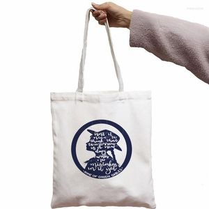 Boodschappentassen stripfiguur handtassen schouder casual meisjes handtas vrouwen elegante canvas tas tas Koreaanse stijl