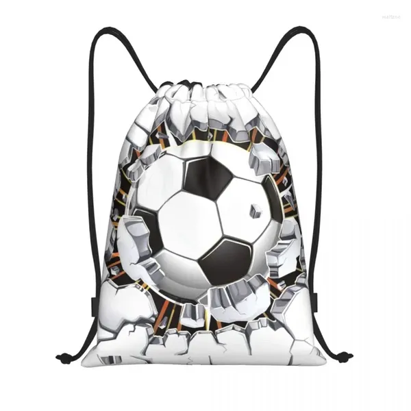 Sacs à provisions dessin animé Football modèle cordon sac à dos sport sac de sport pour hommes femmes ballon de Football formation sac à dos