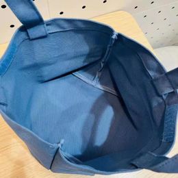 Boodschappentassen causale letters print canvas draagtas voor vrouwen zachte dikke doek blauw shopper vrouwelijke eco hangbag dames mini