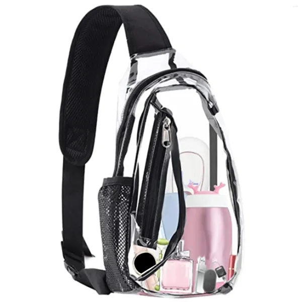 Sacs à provisions Clear Sac Ajustement STRAP CROSS-FORM-FORMP à dos pour filles hommes femmes