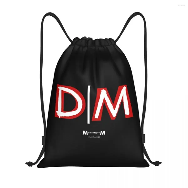 Sacs à provisions Custom Electronic Rock Depeche Mode cool DrawString Men Femmes Portable Sports Gym Sackpack Sac à dos