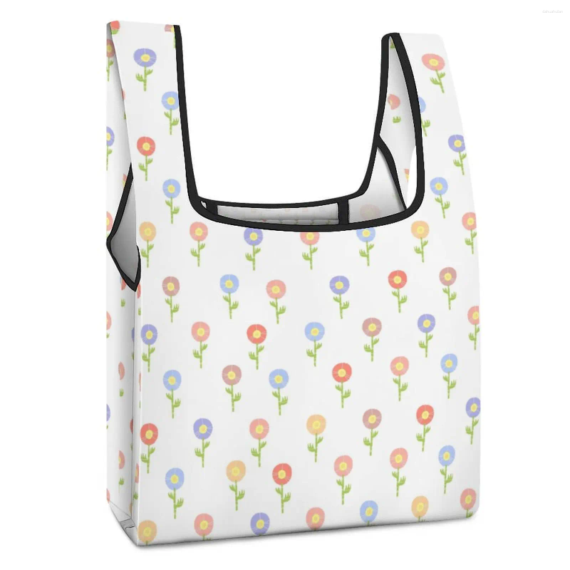 Сумки для покупок на заказ узоры женщин складные сумки супермаркет красочный просты