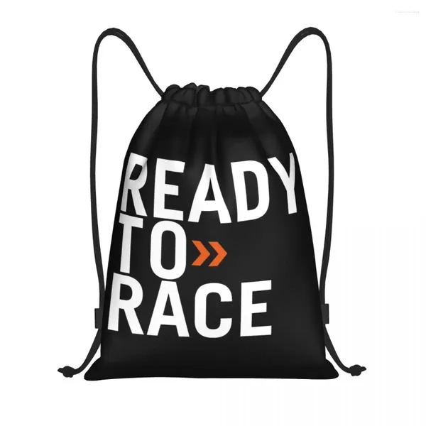 Bolsas de compras Custom Listes listas para correr Bolsa de cordón para entrenar mochilas de yoga Mujeres Racing Sport Sport Motorcycle Rider Sports Gym Sackpack