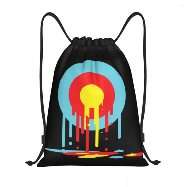 Bolsas de compras Custom Weeping Target Cordón Hombres Mujeres Ligero Tiro con arco Archer Dardos Disparar Deportes Gimnasio Almacenamiento Mochila