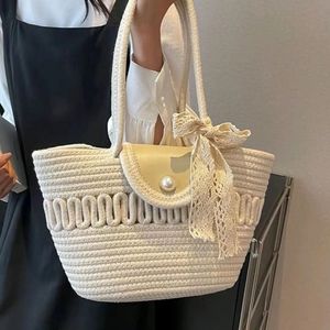 Boodschappentassen Designer tassen Luxurys Handtassen Schouder Cross Body Fashion Tas Tas Dames Purse Lady Lady Woven Winkelen Zomer Strand emmer