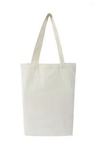 Boodschappentassen Milieuvriendelijk canvas Opvouwbare handtassen Handige schoudertas Praktische dagelijkse boodschappen Katoenen draagtas met bodem