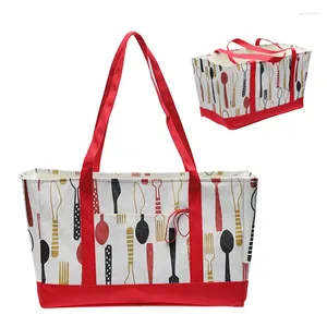 Bolsas de compras bolsas plegables y ecológicos supermercados reutilizables supermercados bolsos canasta de compradores con aislamiento térmico bolsas de tela