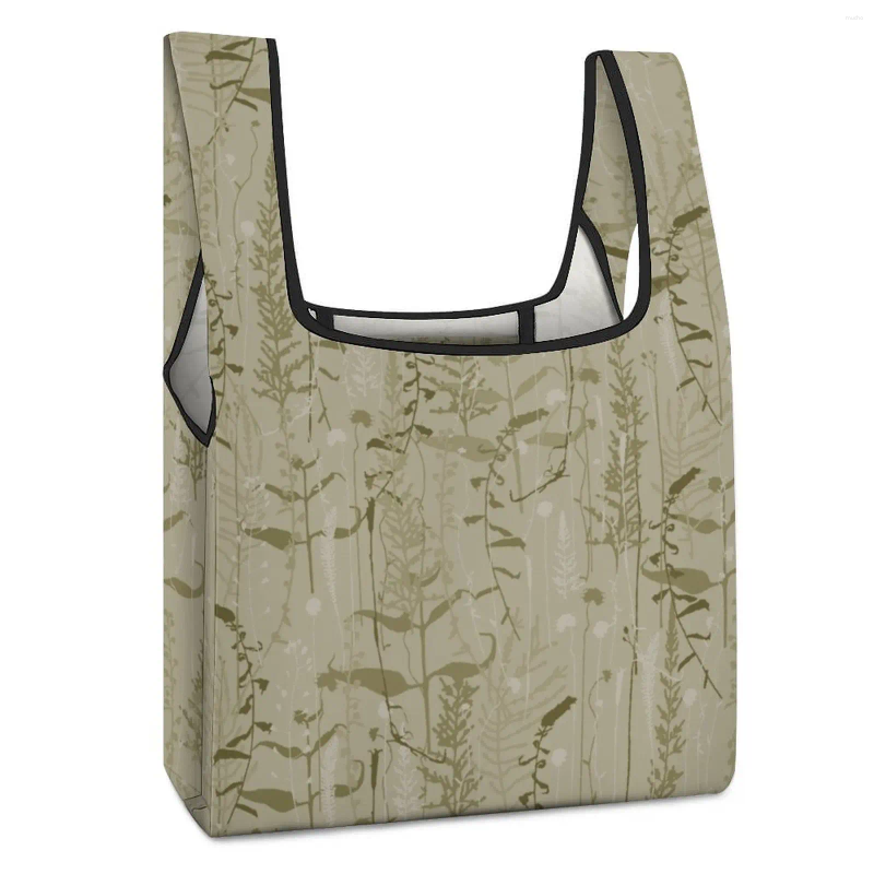 Shopping Bags Foldable Bag Reusable Storage Supermarket Fashion Shoulder Pouch Large Food Handbags Custom Your Pos